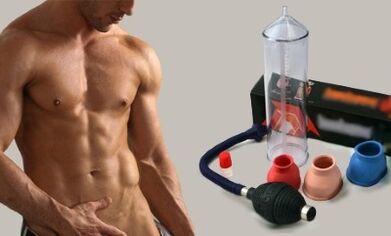 Pompe pour augmenter la taille du pénis masculin.